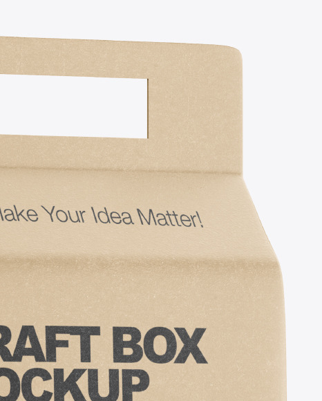 Kraft Box with Muesli Mockup