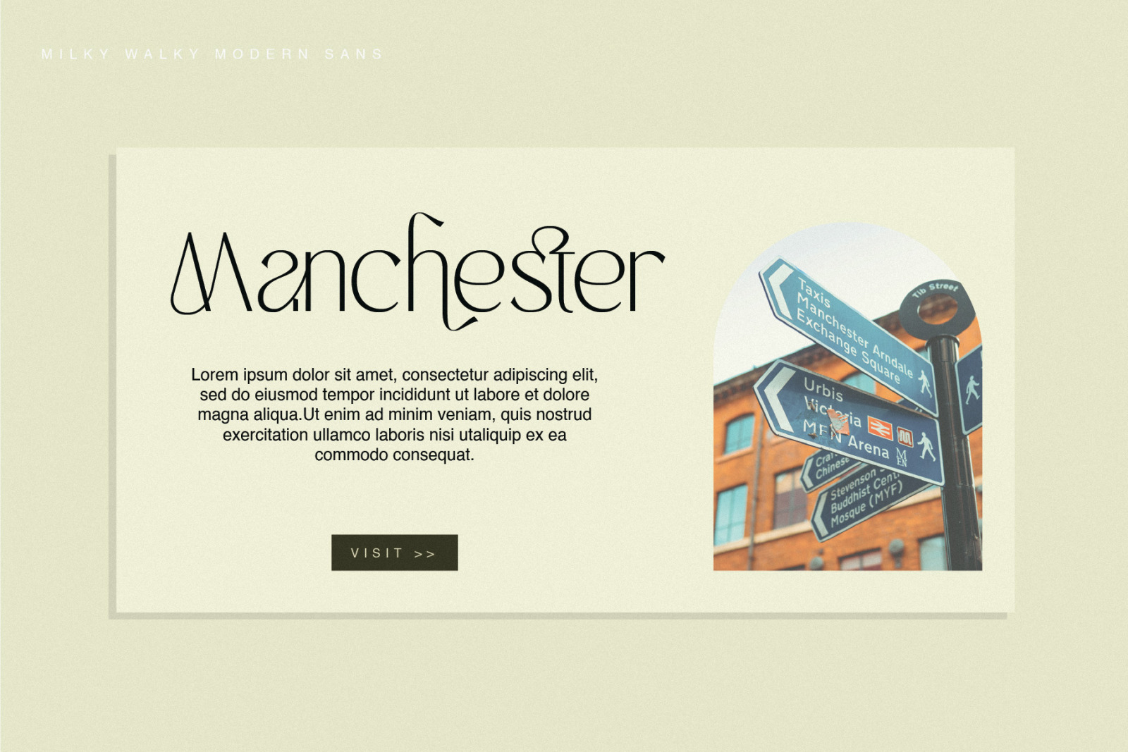 Milky Walky - Ligature Sans Serif Milky Walky - Ligature Sans Serif