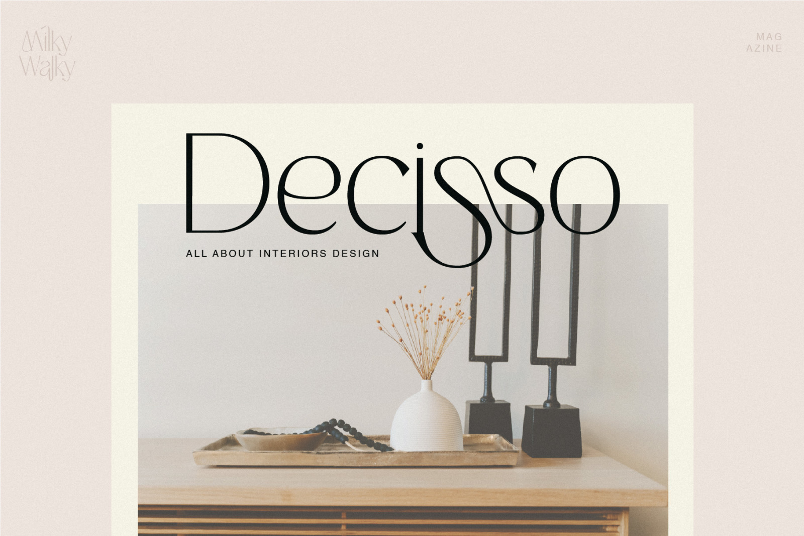 Milky Walky - Ligature Sans Serif Milky Walky - Ligature Sans Serif