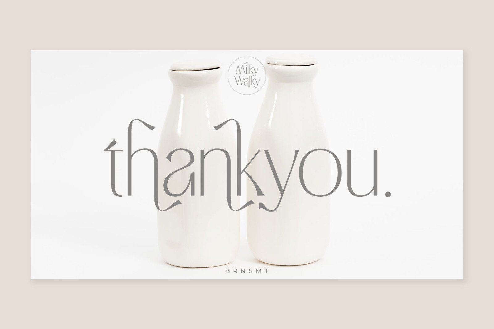 Milky Walky - Ligature Sans Serif Milky Walky - Ligature Sans Serif