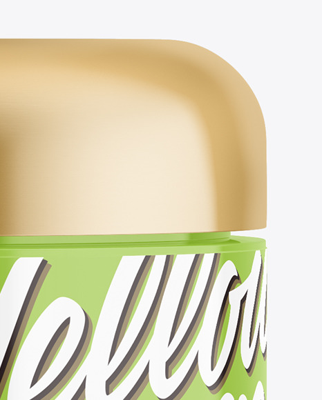 Glossy Cosmetic Jar Mockup