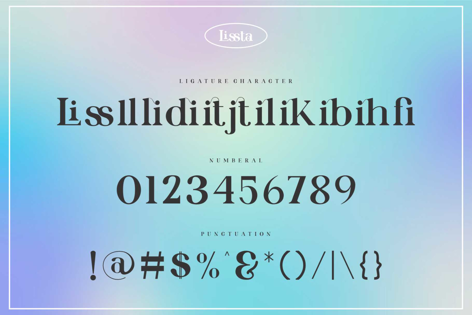 Lissta Ligature Serif Font