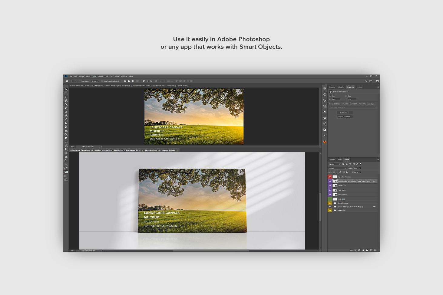 Leaning on Wall Front Canvas Mockup Bundle Leaning on Wall Front Canvas Mockup Bundle