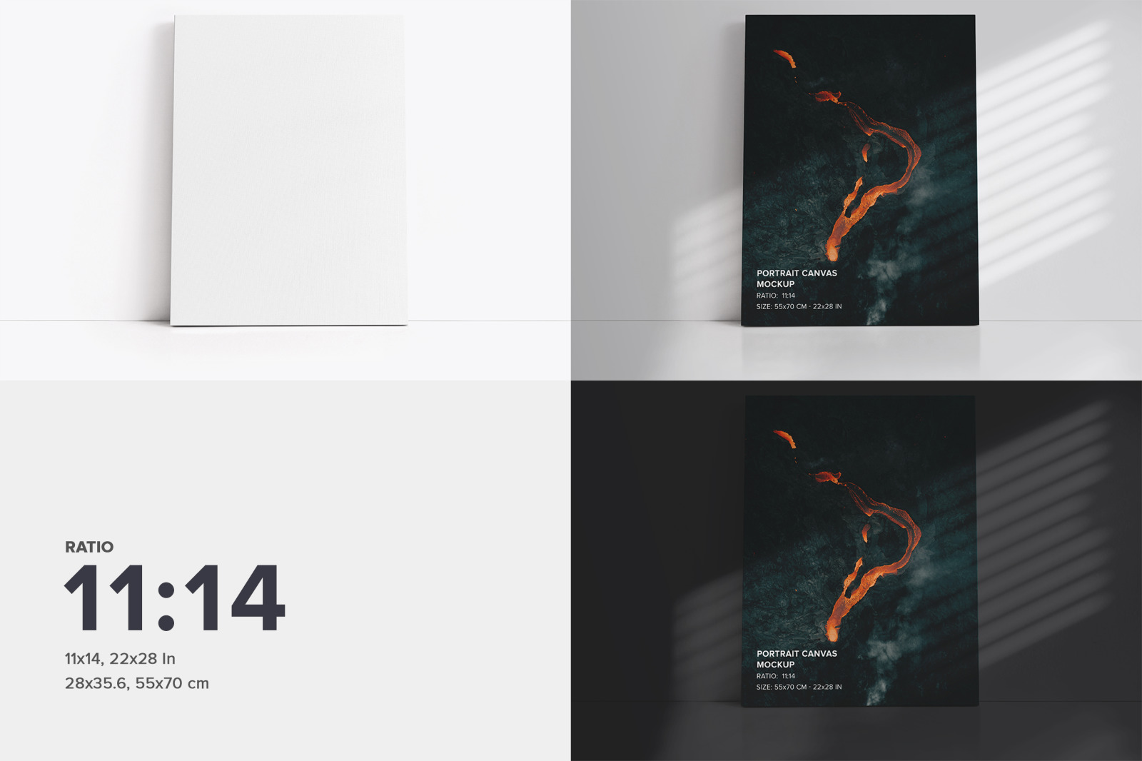 Leaning on Wall Front Canvas Mockup Bundle Leaning on Wall Front Canvas Mockup Bundle