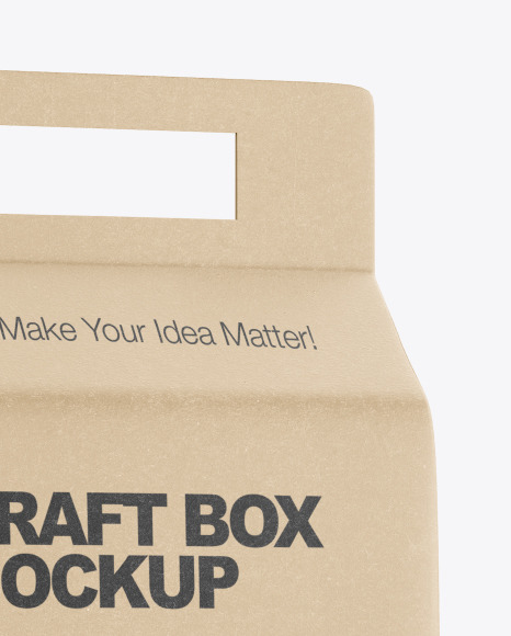 Kraft Box with Chocolate Balls Mockup