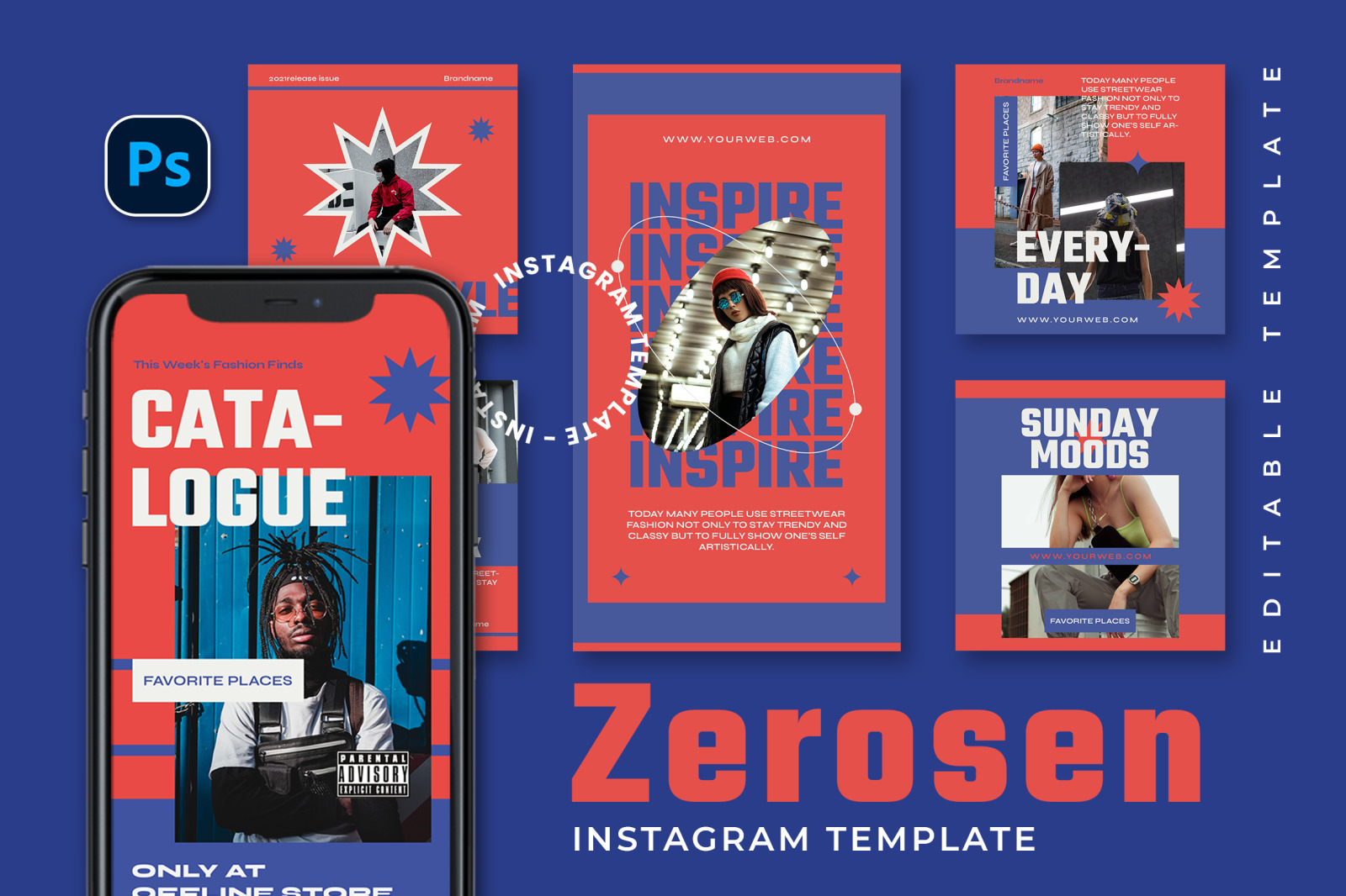 Zerosen Instagram Template Zerosen Instagram Template