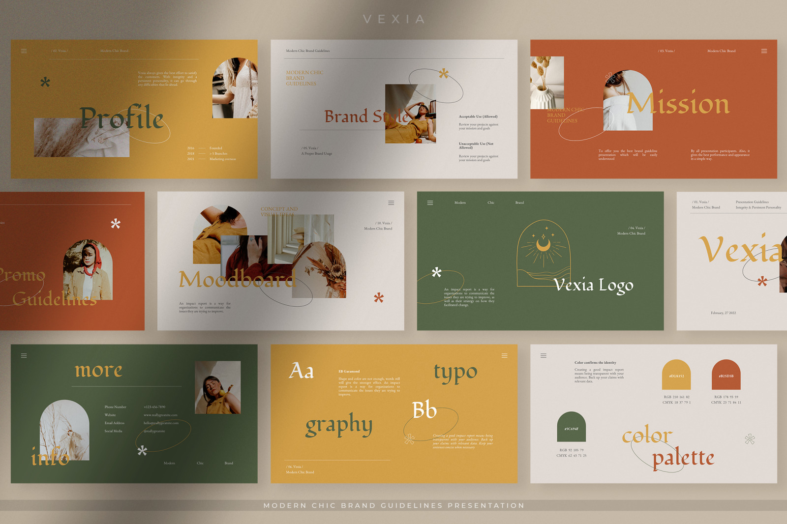 Vexia - Modern Chic Brand Guideline Vexia - Modern Chic Brand Guideline