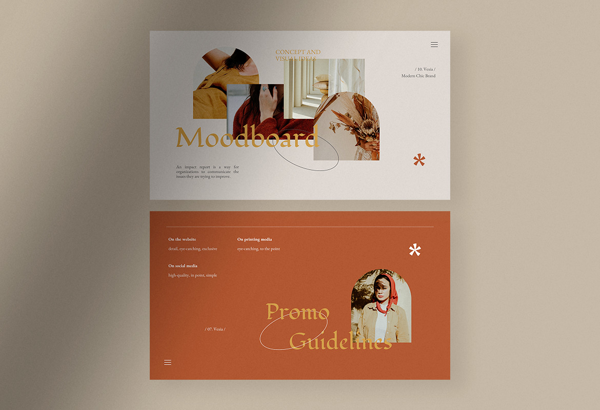 Vexia - Modern Chic Brand Guideline Vexia - Modern Chic Brand Guideline