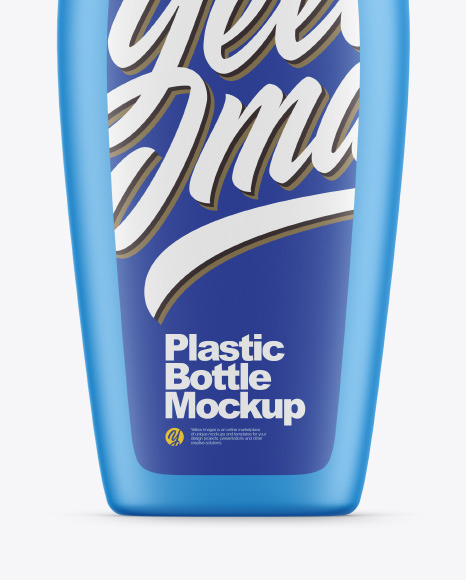 Plastic Bottle With Pump Mockup