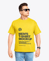 Man in a T-Shirt Mockup