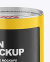 Matte Tin Can Mockup