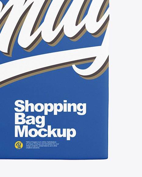 Matte Shopping Bag Mockup