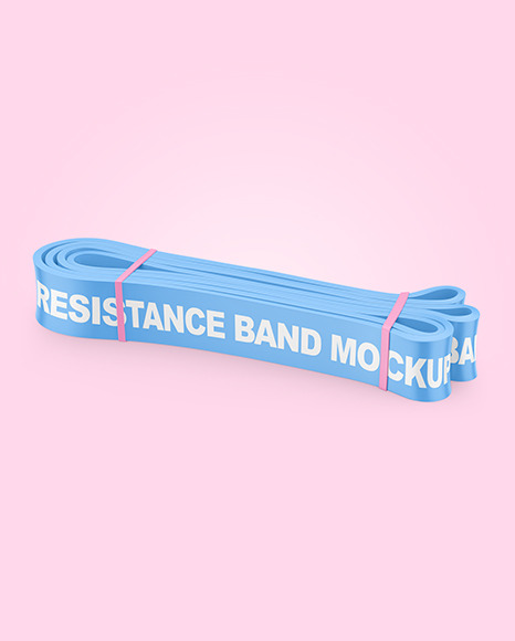 Matte Resistance Band Mockup