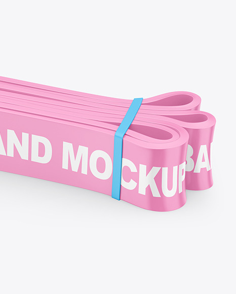 Glossy Resistance Band Mockup