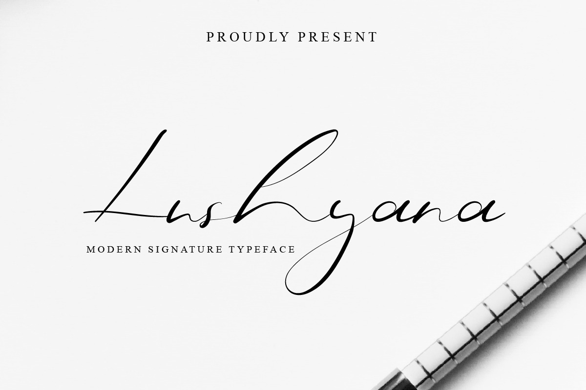Lushyana Signature Font Lushyana Signature Font