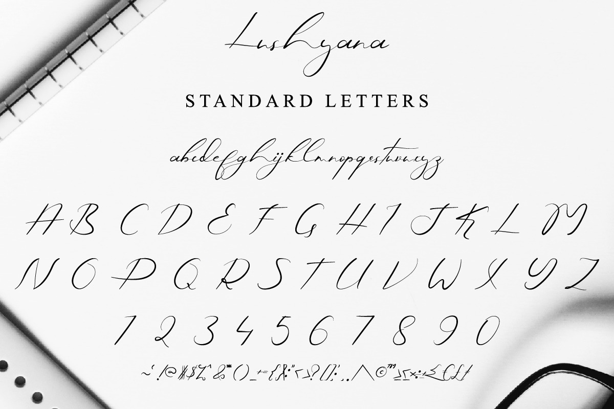 Lushyana Signature Font Lushyana Signature Font