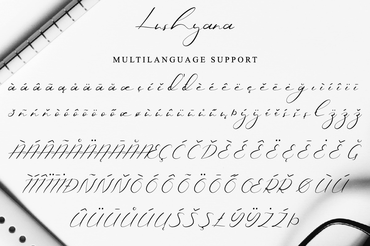 Lushyana Signature Font