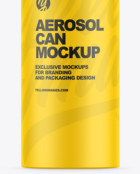 Aerosol Can Mockup