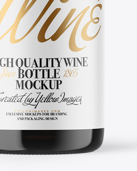Antique Green Glass White Wine Bottle Mockup Antique Green Glass White Wine Bottle Mockup