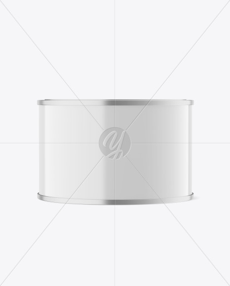 Glossy Tin Can Mockup