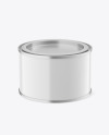 Glossy Tin Can Mockup