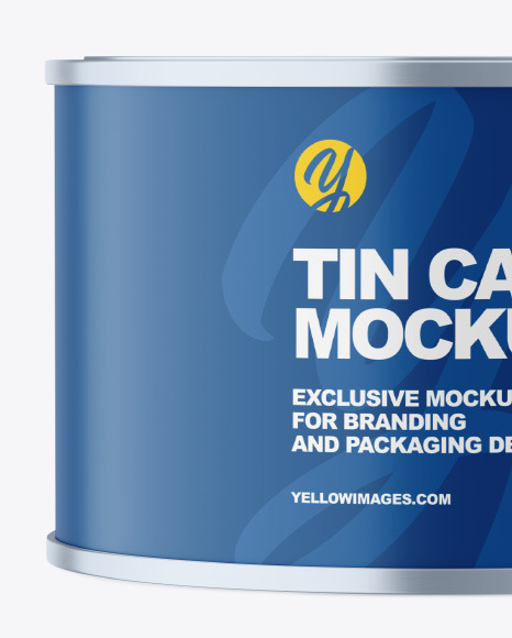 Matte Tin Can Mockup