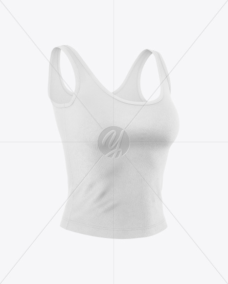 Women's Tank Top Mockup- Half-Side View