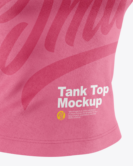 Women's Tank Top Mockup- Half-Side View