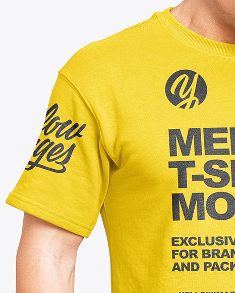 Man in a T-Shirt Mockup