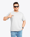 Man in a T-Shirt Mockup