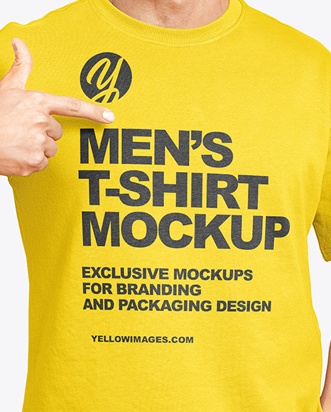 Man in a T-Shirt Mockup