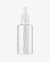 Clear Plastic Spray Bottle Mockup