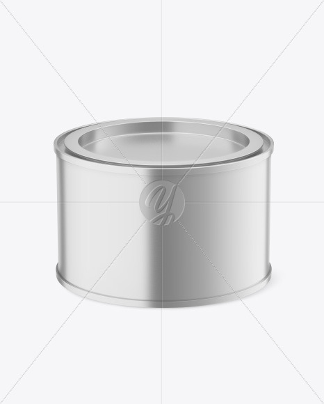 Metallic Tin Can Mockup