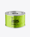 Metallic Tin Can Mockup