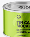 Metallic Tin Can Mockup