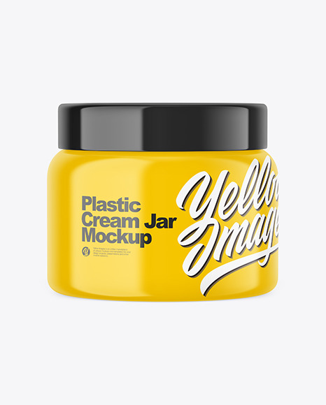 Plastic Cream Jar Mockup