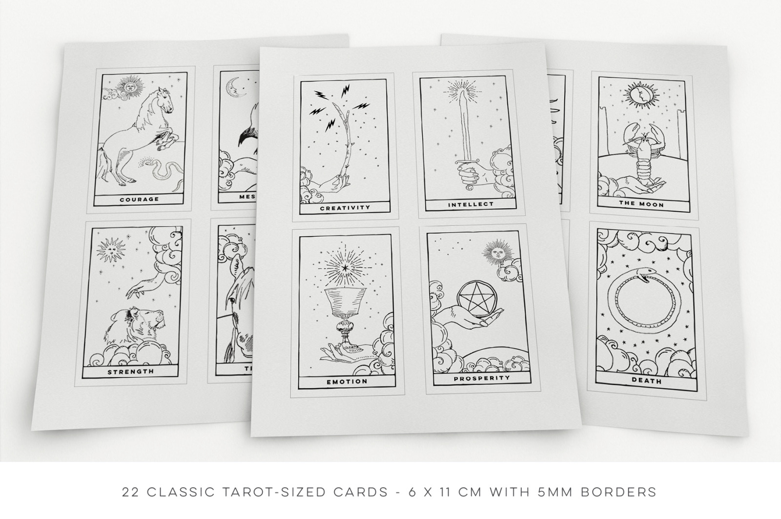 The Celestial Oracle Graphic Tarot Clipart Vector Kit The Celestial Oracle Graphic Tarot Clipart Vector Kit