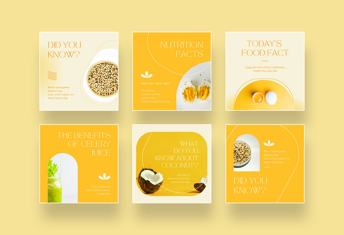 Food Nutrition Facts Instagram Canva