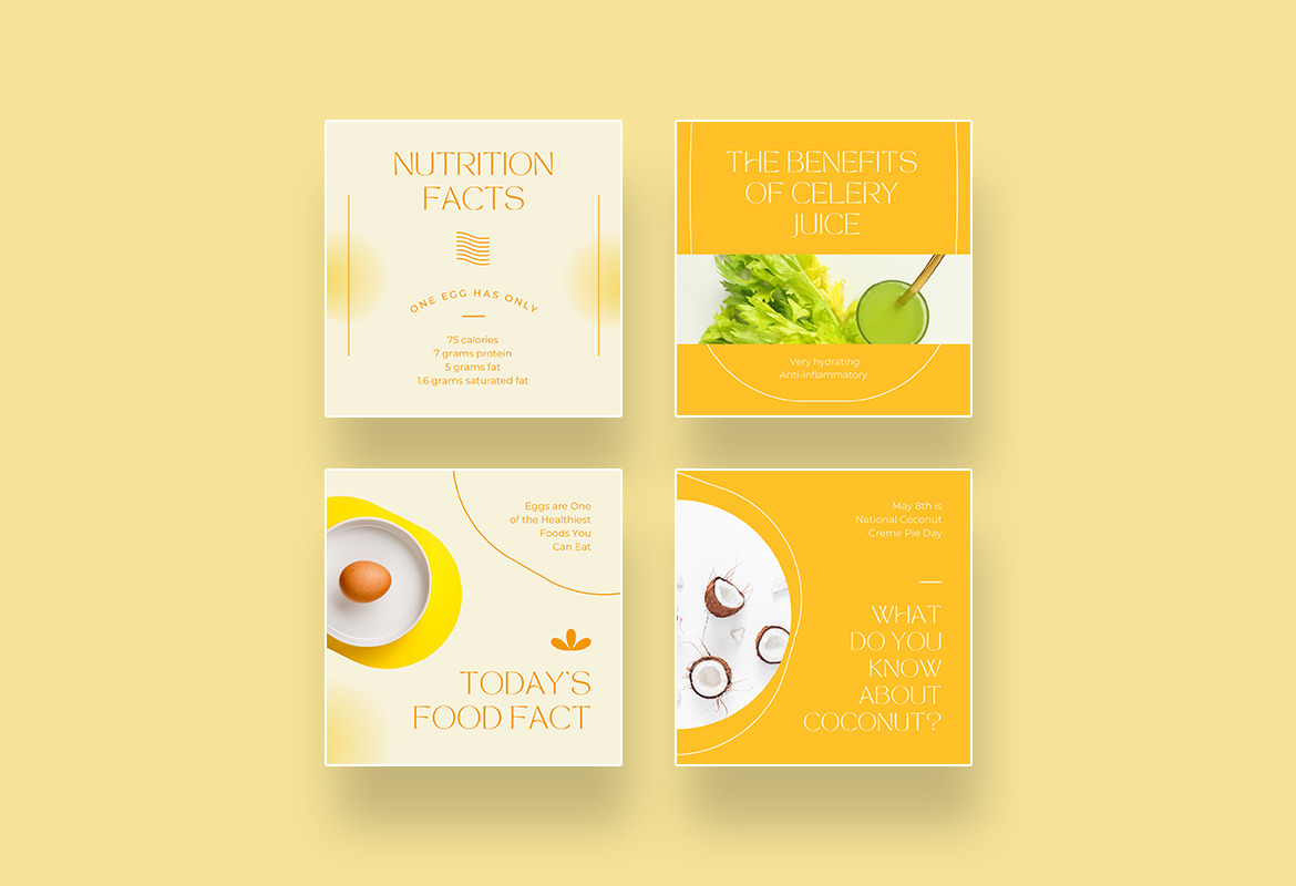 Food Nutrition Facts Instagram Canva