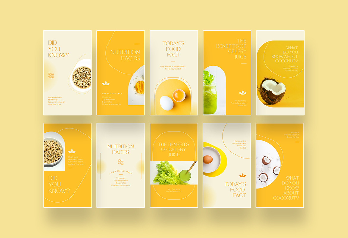 Food Nutrition Facts Instagram Canva