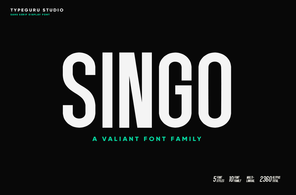 Singo | Sans Display Font Singo | Sans Display Font