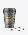 Cofee Cup With Beans Mockup