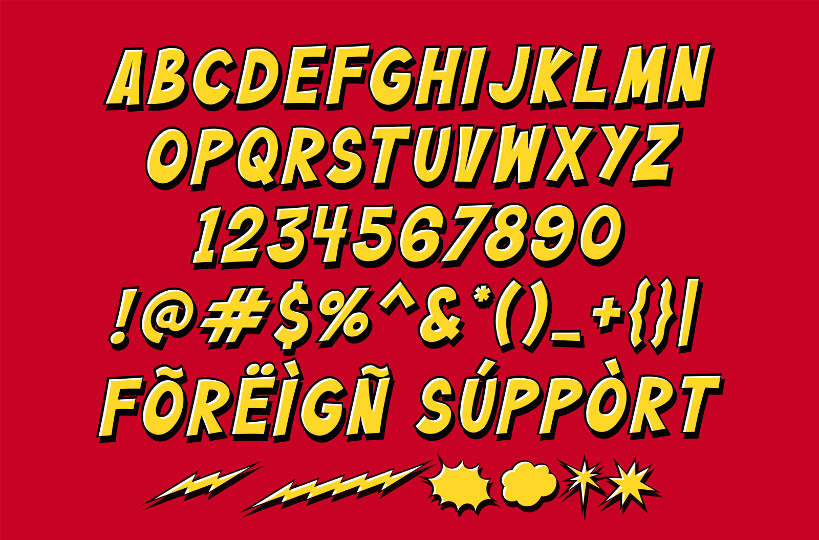 Buzinga! | Comic Layered Font Buzinga! | Comic Layered Font