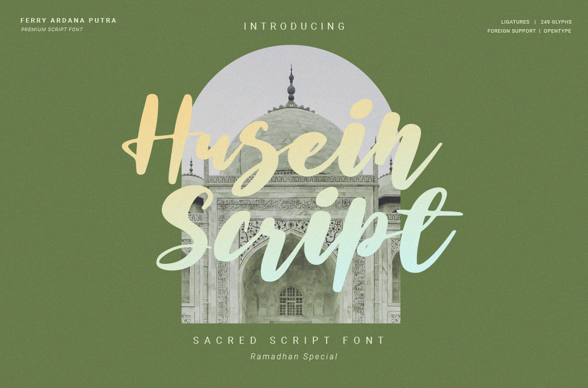 Husein Script | Handwritten Ramadan Font Husein Script | Handwritten Ramadan Font