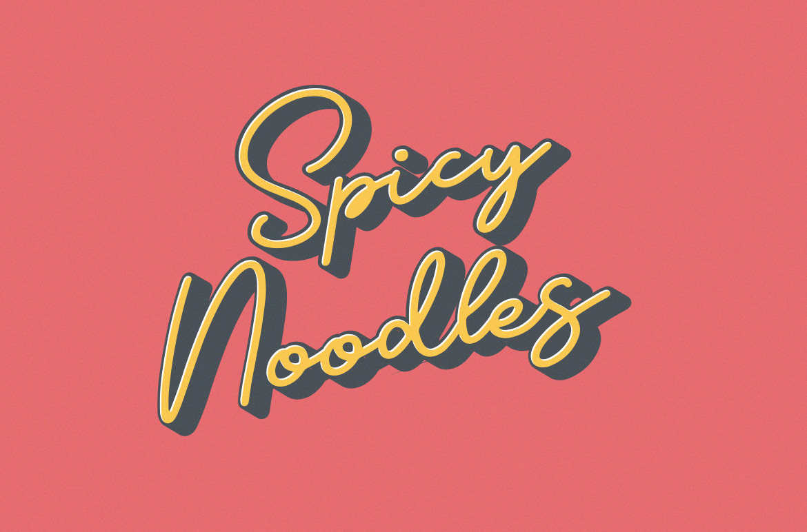 Geofanny | Monoline Layered Script Font Geofanny | Monoline Layered Script Font