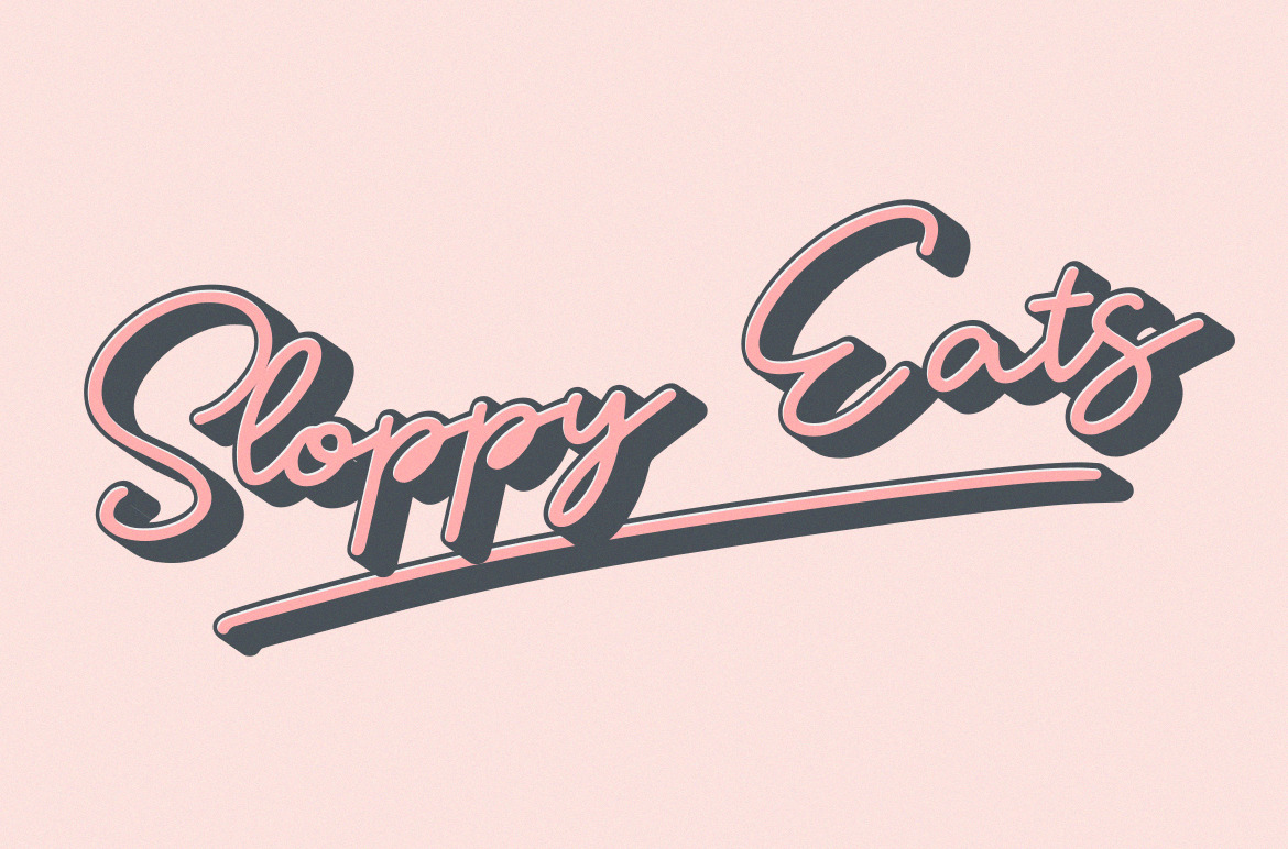 Geofanny | Monoline Layered Script Font