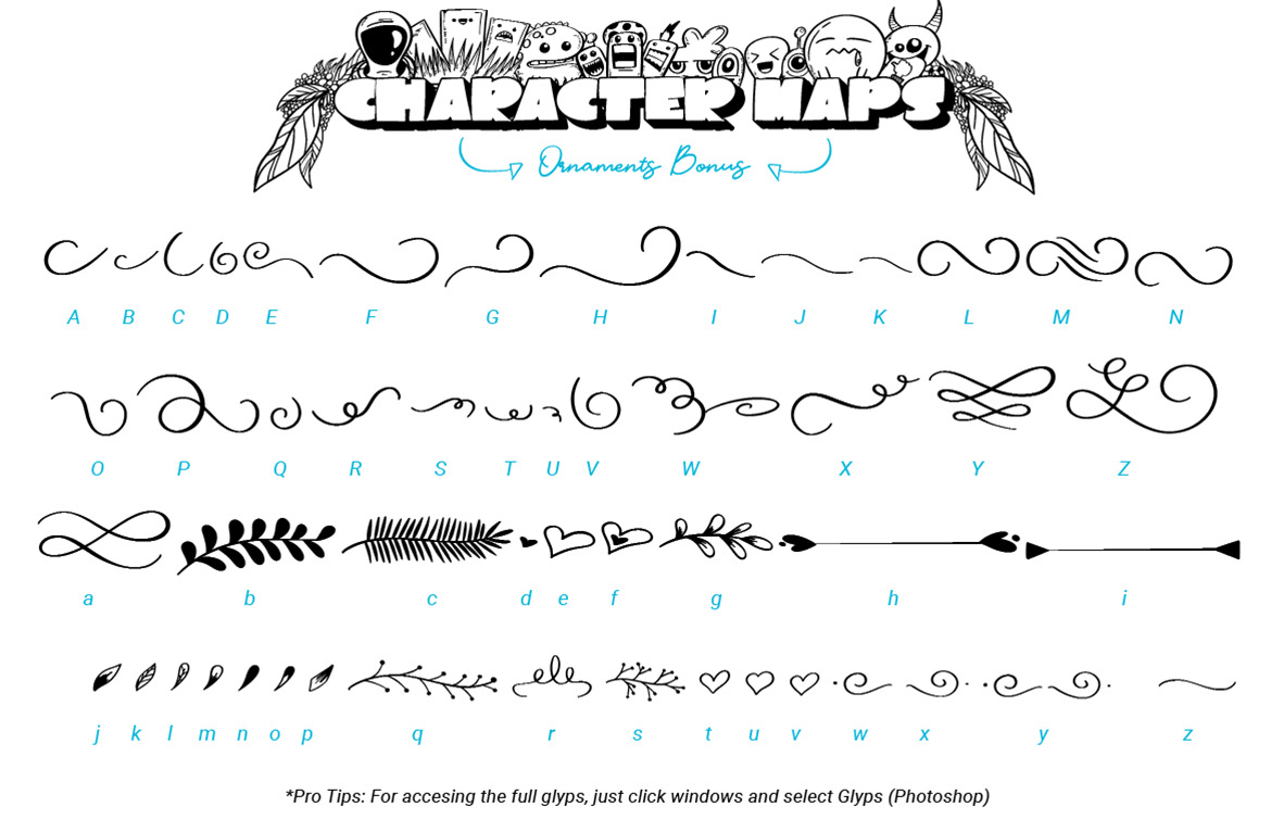 Mollusca Font Trio | Doodle Font Mollusca Font Trio | Doodle Font