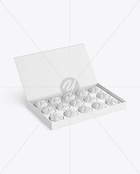 Box of Chocolate Sweets Mockup