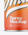 Matte Spray Can Mockup