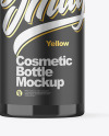 Glossy Cosmetic Bottle with Pump Mockup